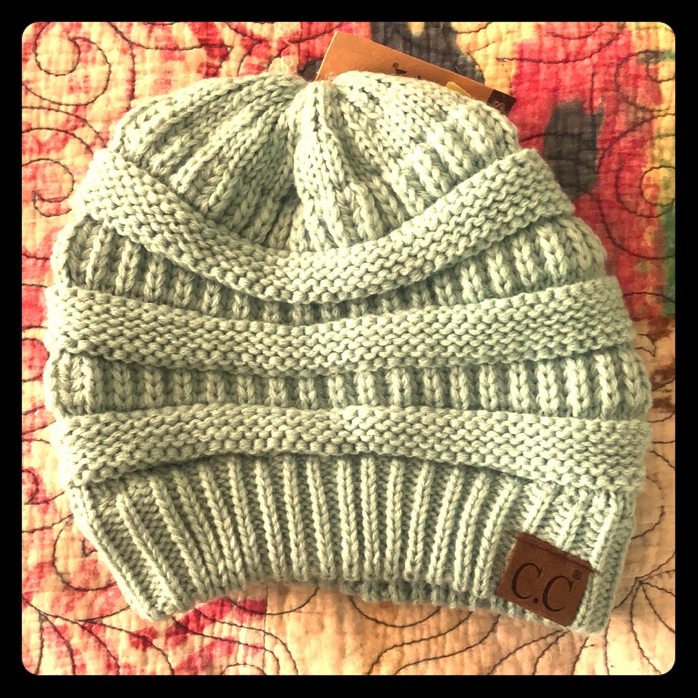 NWT Mint Green C.C Beanie